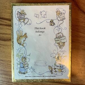 Vintage Beatrix Potter Antioch Bookplate Labels (38)